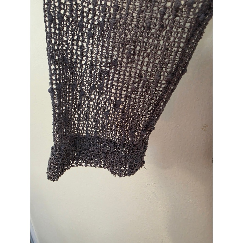 Indigo Soul Whimsigoth Gray Mixed Media Lace Tunic Top Fairy Grunge Boho M - Picture 11 of 12